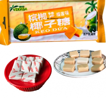 coconut candy with durian flavor